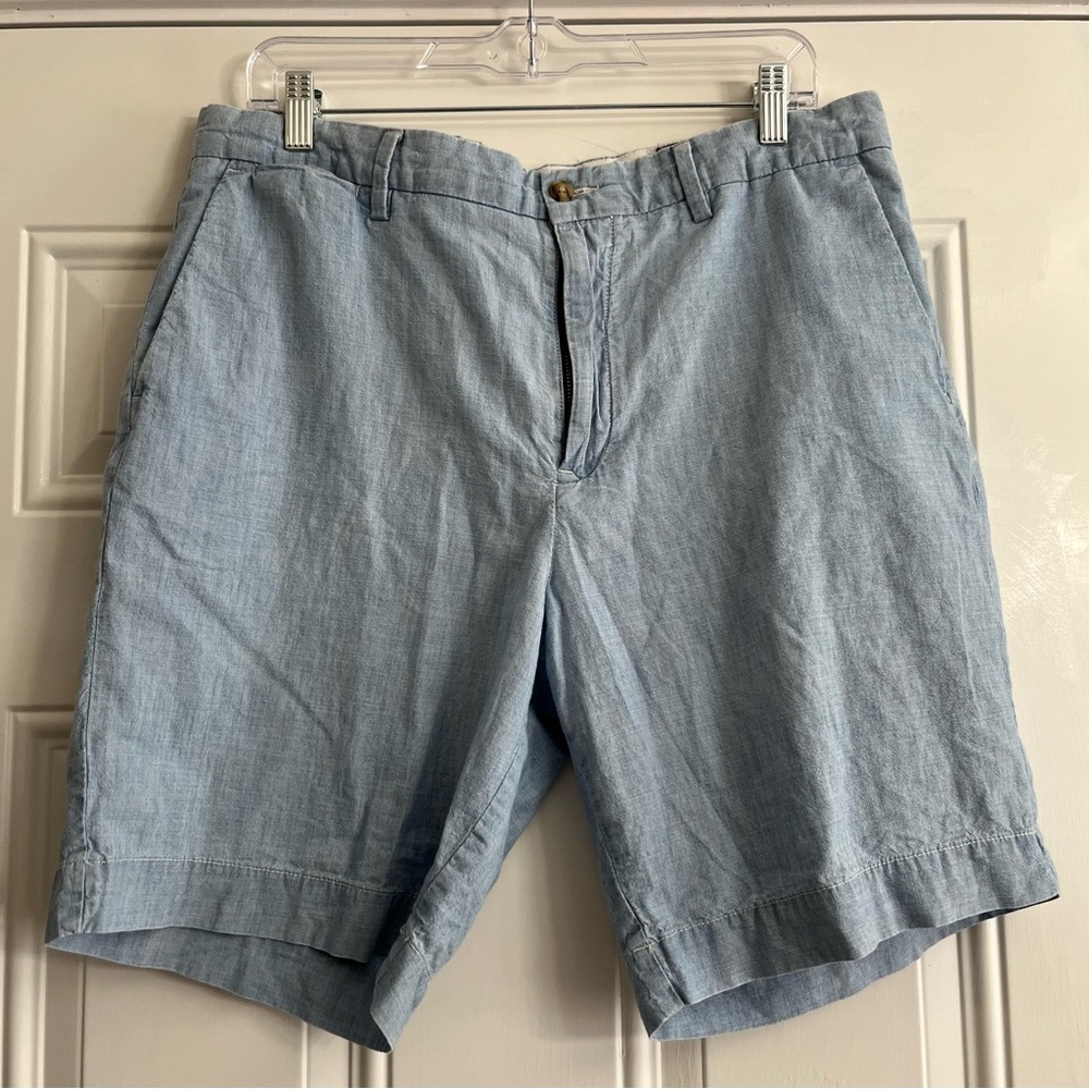 Polo Ralph Lauren Classic Fit Men’s Flat Front Chino Shorts Blue Size 34 Waist